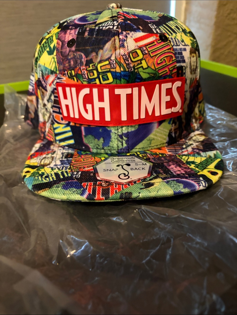 HIGH TIMES Multicolor Snapback Hat Grassroots small medium